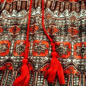 Lucky Brand Sz S Sleeveless Boho Style V-neck Top